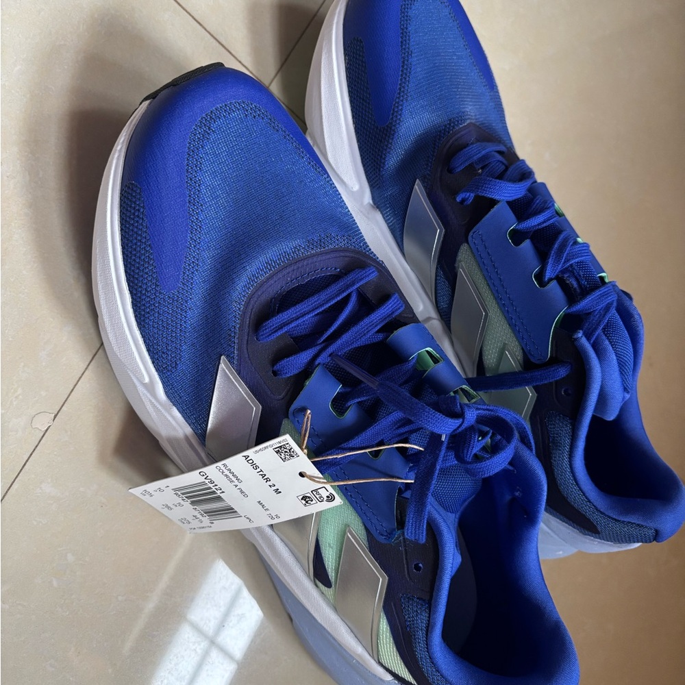 NEW with TAG Adidas Men's Blue and White Athletic Shoes 10.5